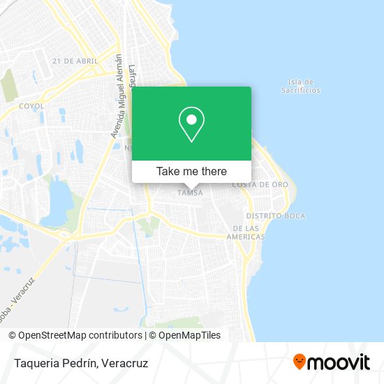 Mapa de Taqueria Pedrín
