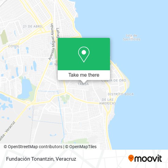 Fundación Tonantzin map