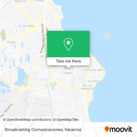 Broadcasting Comunicaciones map
