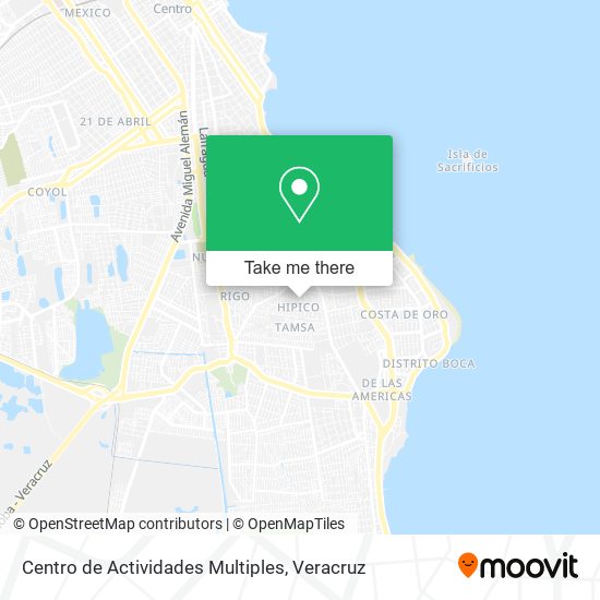 Centro de Actividades Multiples map