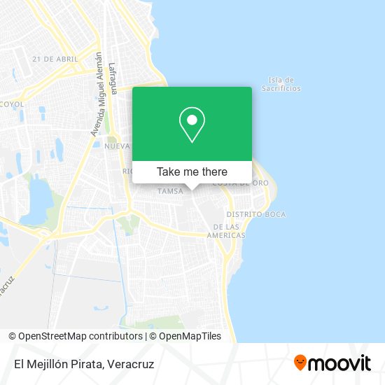 El Mejillón Pirata map