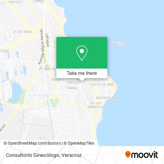 Consultorio Ginecólogo map