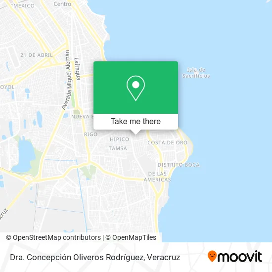 Dra. Concepción Oliveros Rodríguez map