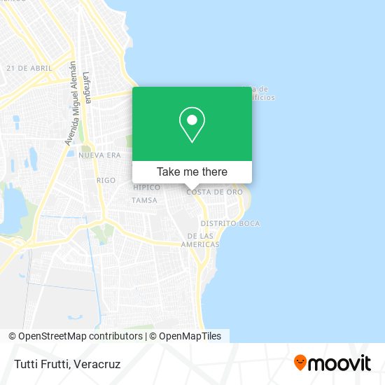 Mapa de Tutti Frutti