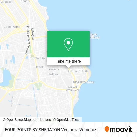 Mapa de FOUR POINTS BY SHERATON Veracruz