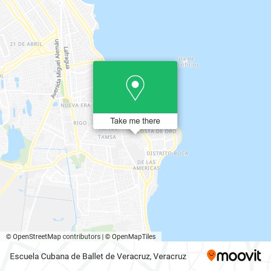 Escuela Cubana de Ballet de Veracruz map