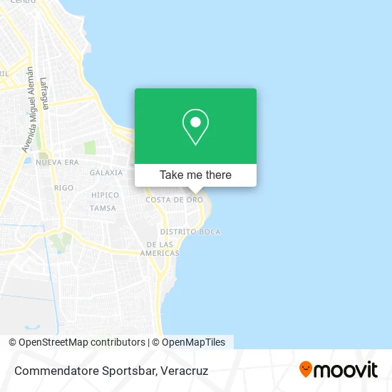 Commendatore Sportsbar map