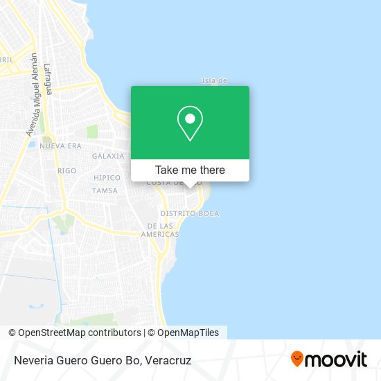 Mapa de Neveria Guero Guero Bo