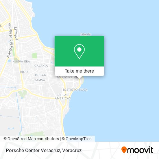 Porsche Center Veracruz map