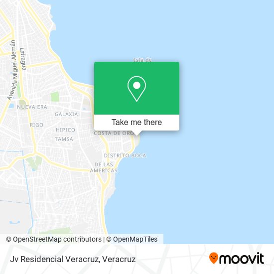Jv Residencial Veracruz map