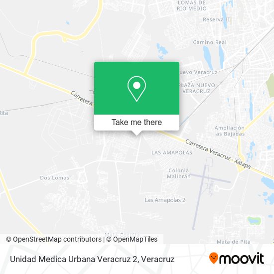 Mapa de Unidad Medica Urbana Veracruz 2