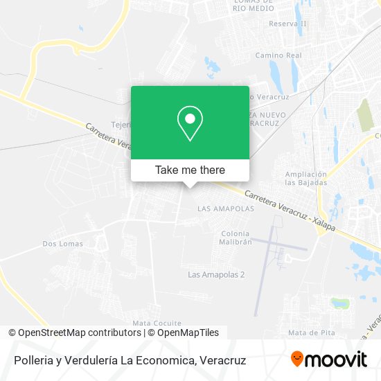 Mapa de Polleria y Verdulería La Economica