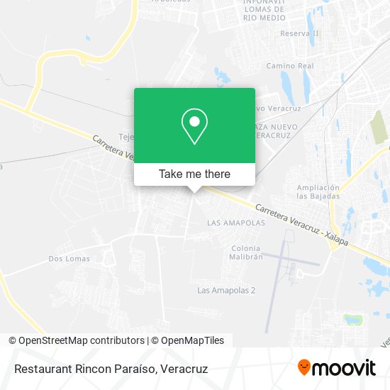 Restaurant Rincon Paraíso map