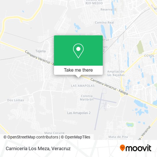Mapa de Carnicería Los Meza