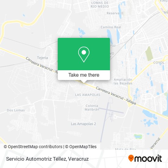 Mapa de Servicio Automotriz Téllez