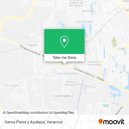 Gersa Pisos y Azulejos map