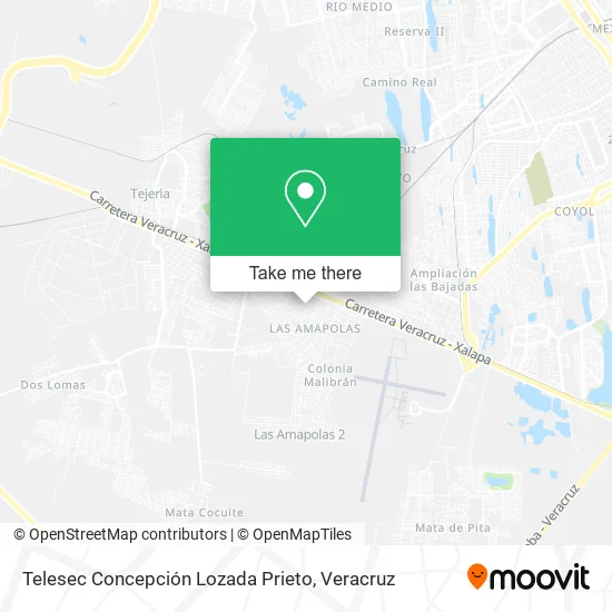 Mapa de Telesec Concepción Lozada Prieto