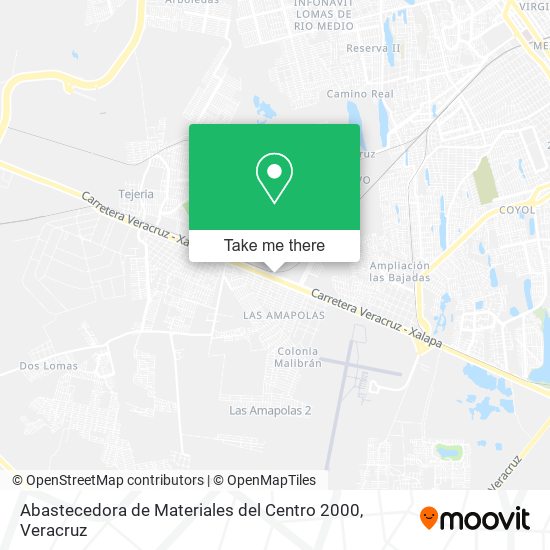 Mapa de Abastecedora de Materiales del Centro 2000