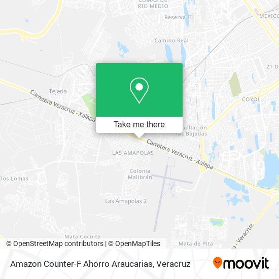 Amazon Counter-F Ahorro Araucarias map