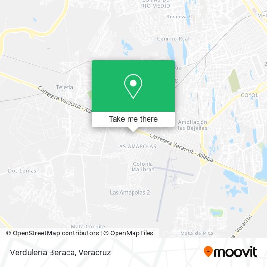 Verdulería Beraca map