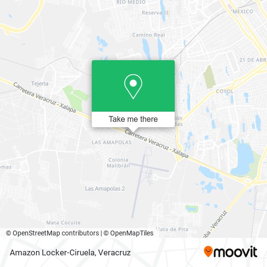 Amazon Locker-Ciruela map