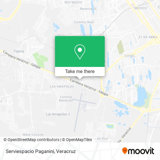Serviespacio Paganini map