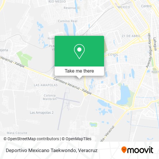 Deportivo Mexicano Taekwondo map