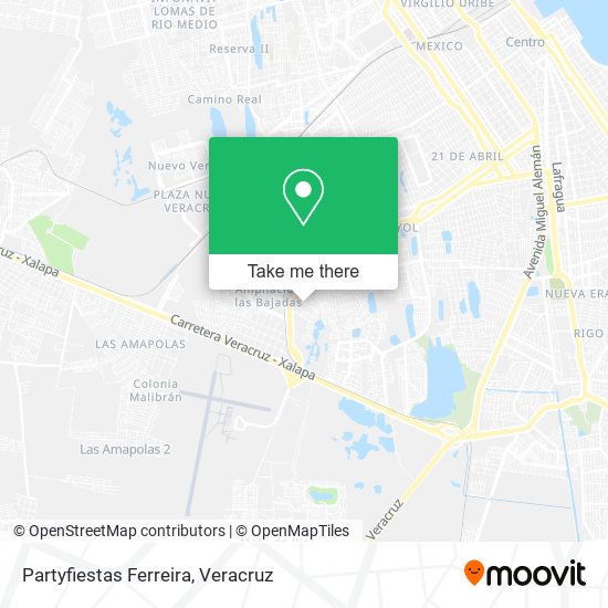 Mapa de Partyfiestas Ferreira