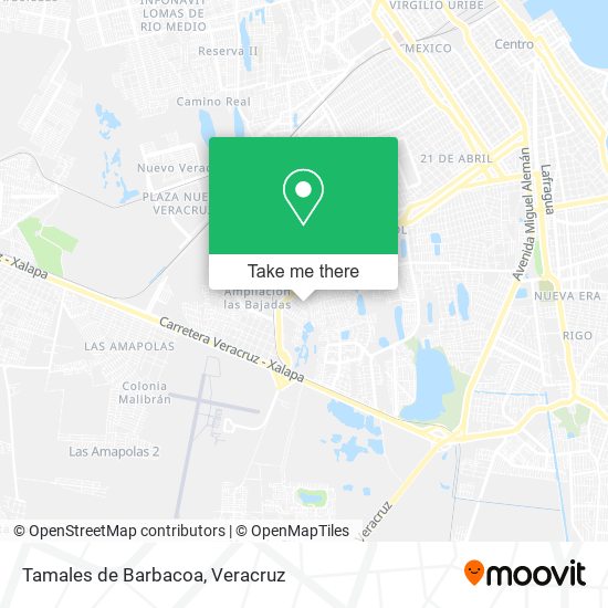 Mapa de Tamales de Barbacoa