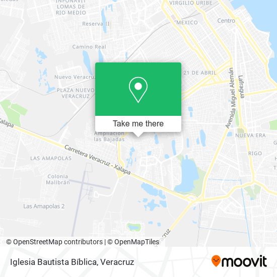 Iglesia Bautista Bíblica map