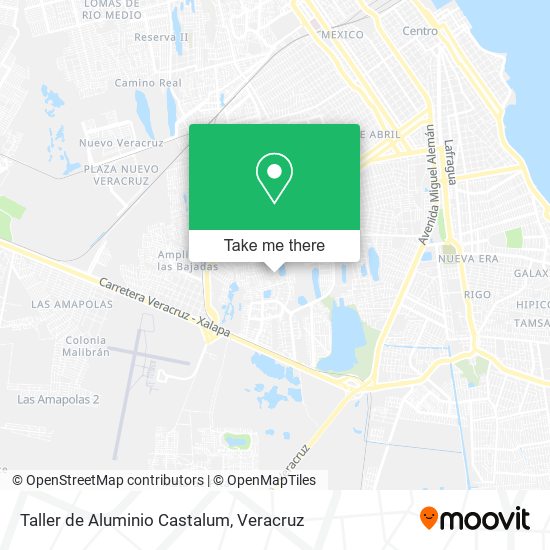 Taller de Aluminio Castalum map