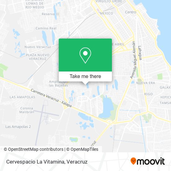 Cervespacio La Vitamina map
