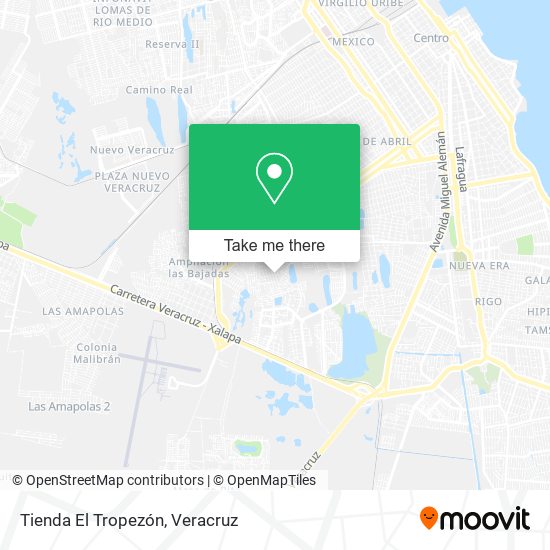 Mapa de Tienda El Tropezón
