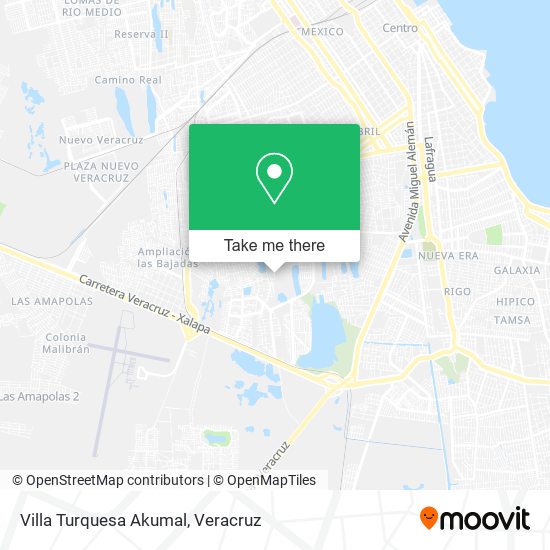 Villa Turquesa Akumal map