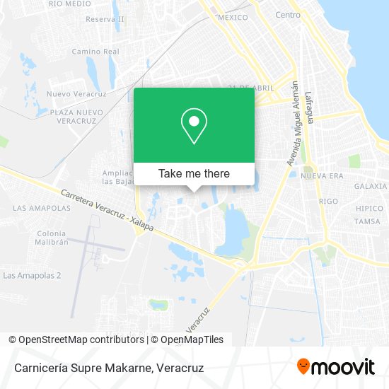 Carnicería Supre Makarne map