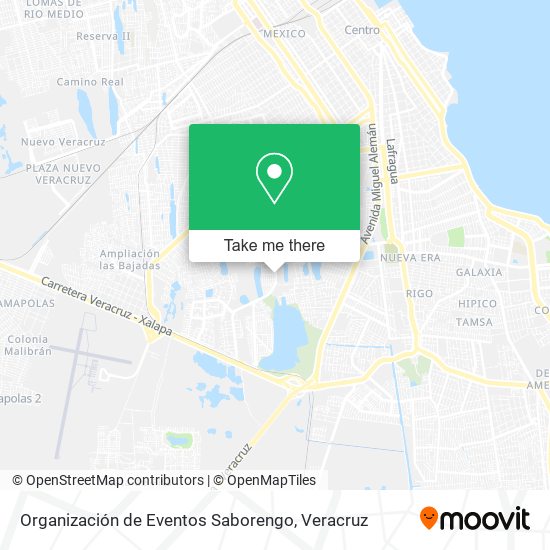 Organización de Eventos Saborengo map
