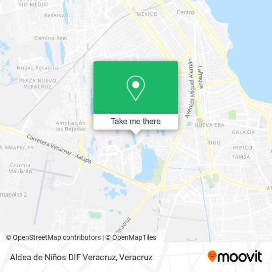 Aldea de Niños DIF Veracruz map