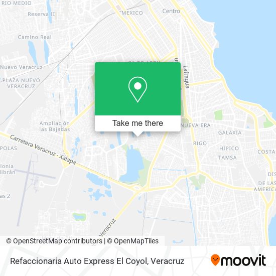 Refaccionaria Auto Express El Coyol map