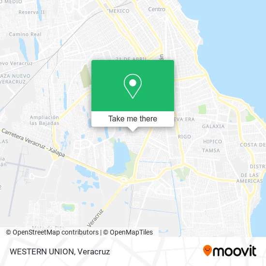 WESTERN UNION map