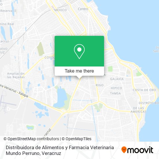 Distribuidora de Alimentos y Farmacia Veterinaria Mundo Perruno map