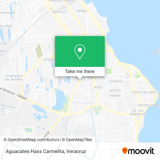 Aguacates Hass Carmelita map