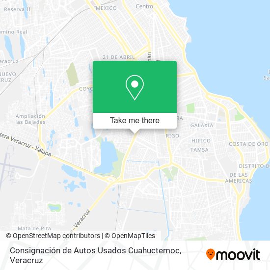Mapa de Consignación de Autos Usados Cuahuctemoc