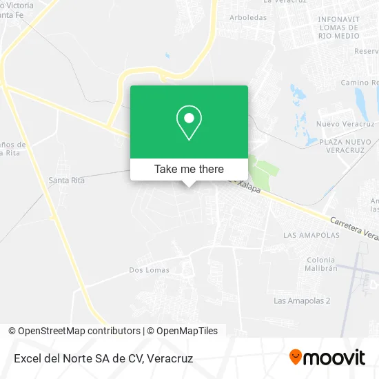Excel del Norte SA de CV map