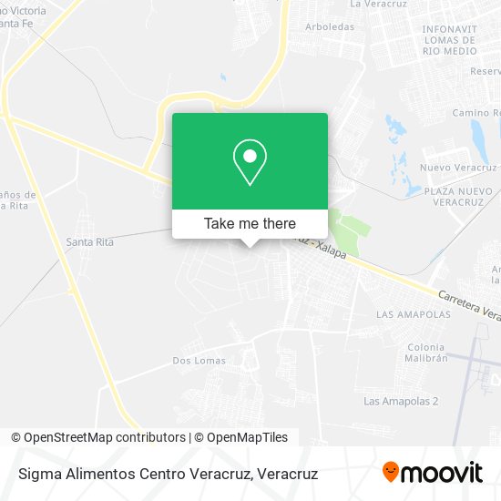 Sigma Alimentos Centro Veracruz map