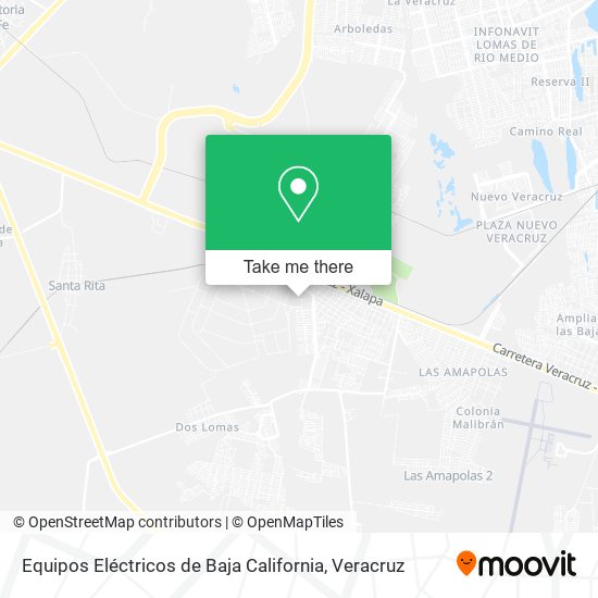 Equipos Eléctricos de Baja California map