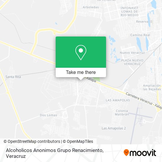 Alcoholicos Anonimos Grupo Renacimiento map