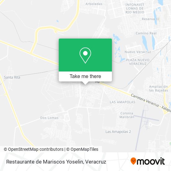 Mapa de Restaurante de Mariscos Yoselin