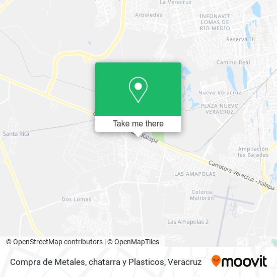Compra de Metales, chatarra y Plasticos map