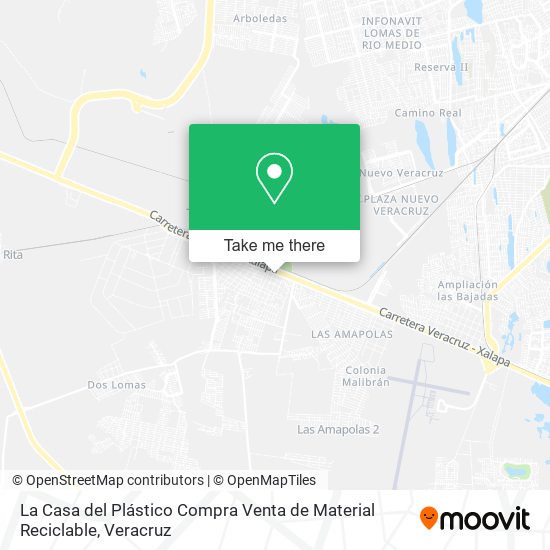 La Casa del Plástico Compra Venta de Material Reciclable map