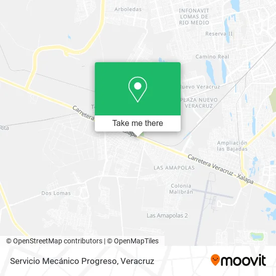Mapa de Servicio Mecánico Progreso